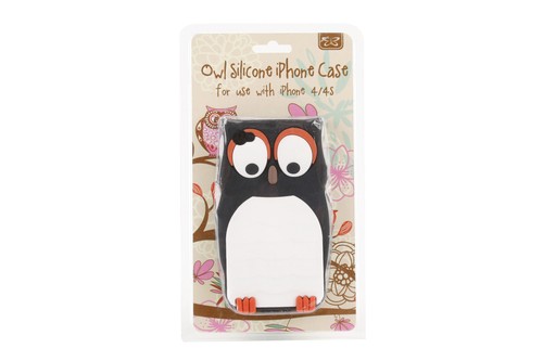 Custodia retro gufo - gufo, silicone